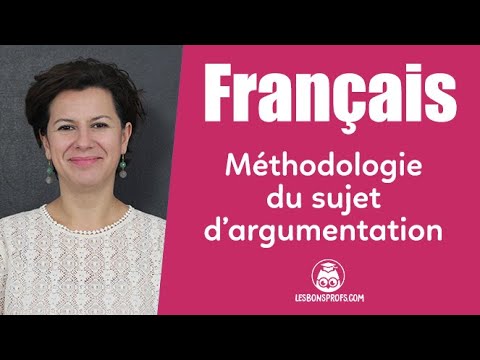 Rédaction d'un sujet d'argumentation
