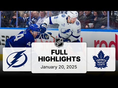 NHL Highlights | Lightning vs. Maple Leafs - January 20, 2025