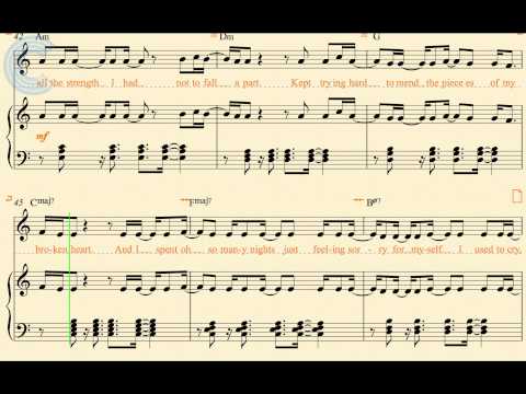 Piano - I Will Survive - Gloria Gaynor - Sheet Music, Chords, & Vocals