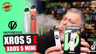 Vaporesso XROS 5 e XROS 5 Mini - Com uma novidade Interessante