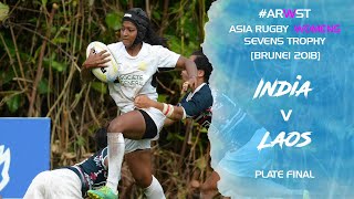Asia Rugby Women’s Sevens Trophy India V Lao  Plate Final
