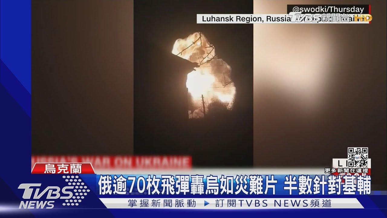 空中火球連發如災難片! 俄逾70枚飛彈轟烏、半數針對基輔