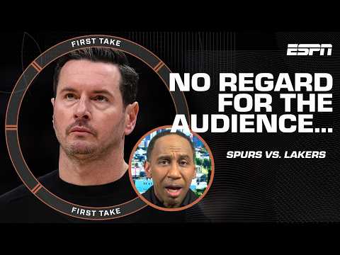 Stephen A. is OVER IT after the Lakers bench starters 🗣️ 'There's a PAYING CUSTOMER!' | First Take