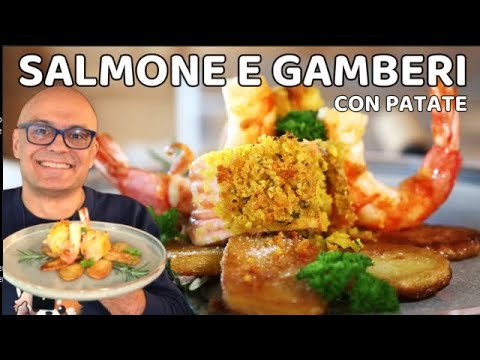 ROTOLO di SALMONE e GAMBERI Antipasti di Natale Antipasti di pesce