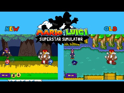 Mario and Luigi: Superstar Simulator - Goomboss battle comparison Old vs New