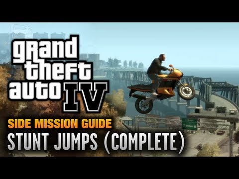 GTA 4 - Stunt Jumps [Dare Devil Achievement / Trophy] (1080p)