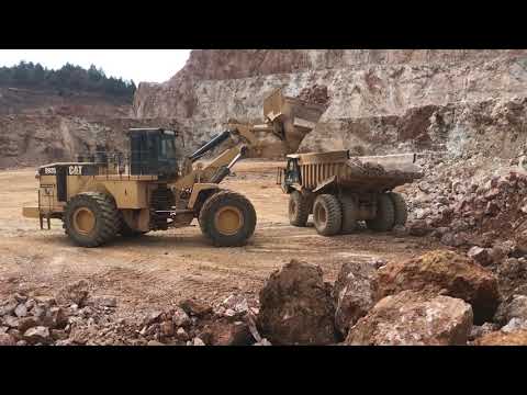 Caterpillar 992G Wheel Loader Loading Caterpillar Dumpers - Sotiriadis Ate