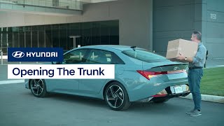 Opening The Trunk | ELANTRA | Hyundai