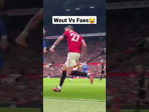 Wout Vs Faes #soccer #manutd #mufc #ytshorts #leicester #faes #woutweghorst