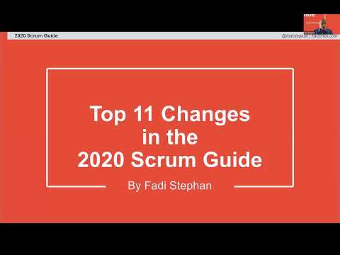 Top 11 Updates to the 2020 Scrum Guide
