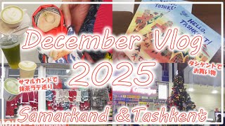 【ウズベキスタンvlog】サマルカンドで抹茶ラテ巡りをする12月｜旅行の記念になるタシケントの絵本を発見｜ウズベキスタンの年末2025