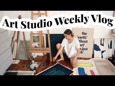 Ich male jeden Tag ein Bild! - Art Studio Weekly Vlog // I'mJette