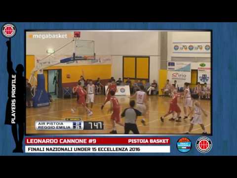 Players Profile: CANNONE LEONARDO - Finali U15 Ecc - 2016