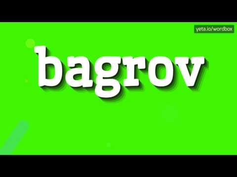 BAGROV - How to pronounce it?