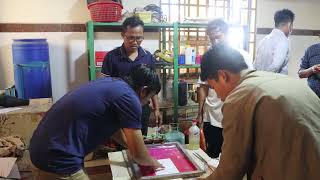 របៀបចំកន្លែងសម្រាប់បោះពុម្ពធៀបការ
