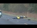 Motorcycle Wheelie Crash in HD