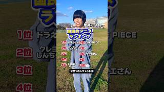 あなたは分かる？人気アニメランキング‼️#クイズ #ストリートクイズ