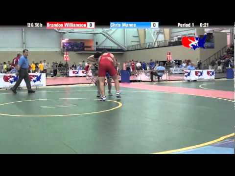 University Nat`ls FS  120 KG / 264.5 lbs: Brandon Williamson vs. Chris Manna