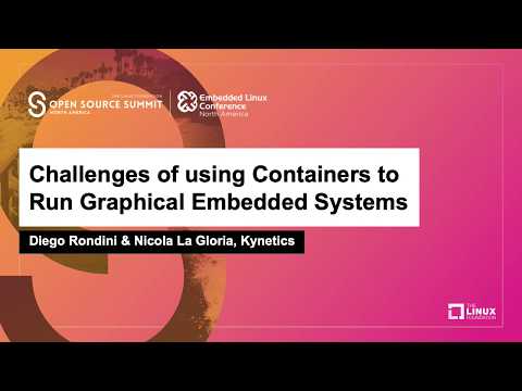 Challenges of using Containers to Run Graphical Embedded Systems - Diego Rondini & Nicola La Gloria
