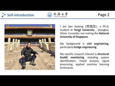 Talk by Xudong Jian: Bridge Modal Identification using Vehicular Sensing Approach