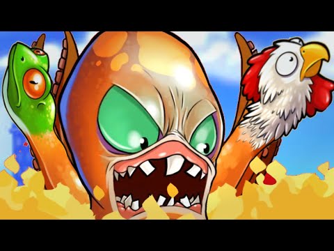 Crazy Octopus with Chicken,Frog tentacles | Octogeddon