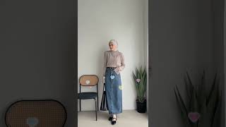 earth tone outfit hijab friendly🤩🤎 #shopeehaul #outfitmurah