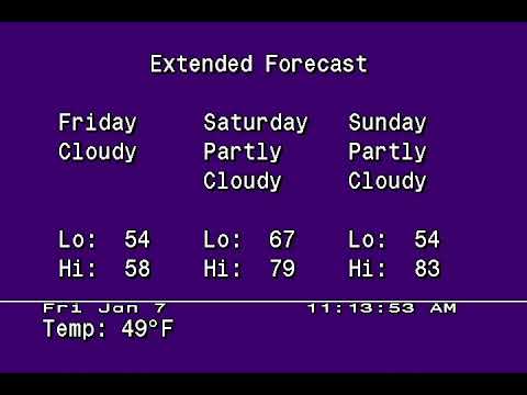 Weather Star Jr Simulator Demo