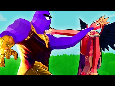 TABS Mods - Thanos Snap vs Summoner Hero & Cheerleaders! - Totally Accurate Battle Simulator