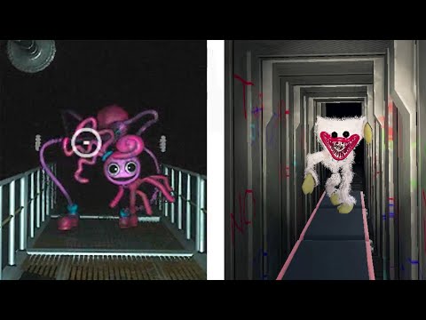 Mommy Long Legs Vs. Huggy Wuggy Chase Scene Comparison