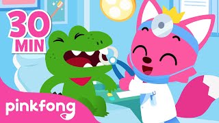 I&#39;m Scared of the Dentist! 🦷 | Curious Detectives and more | Job Songs | Pinkfong Songs for Children