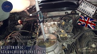 KE-Jetronic: Kontrola i regulacja przepływomierza (R107, W124, W201, W126, R129)