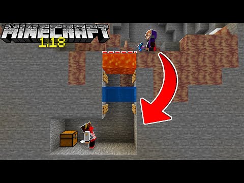 FIZ UMA PASSAGEM SECRETA PARA ESCONDER O PAPEL SORTEADO no MINECRAFT 1.18 - Creative Squad II 5