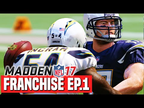 Madden 17 Chargers Franchise Ep.1 - Team Intro & Gameplanning For Week 1