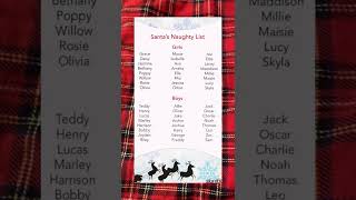 Santa's Naughty List Created by christmas vibes0 25 #Shorts