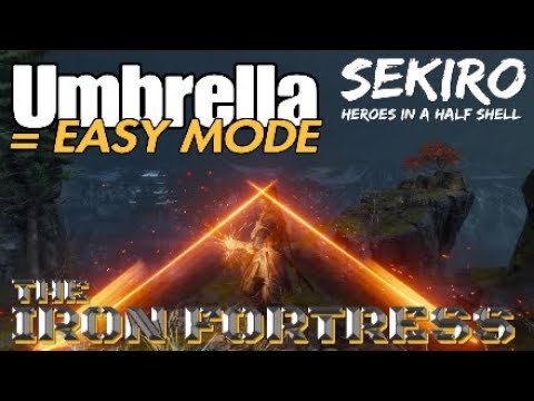 Sekiro Shadows Die Twice Umbrella Easy Mode "Ninja Turtling" (Iron Fortress Prosthetic Tool)