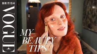 Karen Elson&#39;s Festive Copper Eye Look | My Beauty Tips | British Vogue