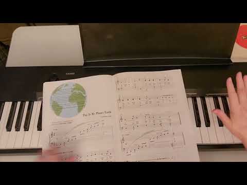 How to play "This Is My Planet Earth"  -- Faber Piano Adventures Level 2B
