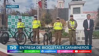 En Rancagua se realizó la entrega de 6 bicicletas a Carabineros en el día mundial de la bicicleta