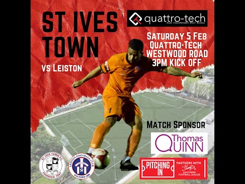 St Ives Town 2 Leiston 1 - Southern League Premier Central - 5 February 2022 - IVES HIGHLIGHTS ONLY