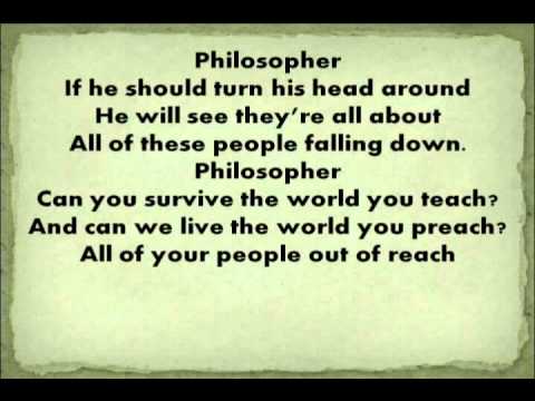 download lagu mp3 mp4 Philosopher Lyrics, download lagu Philosopher Lyrics gratis, unduh video klip Philosopher Lyrics