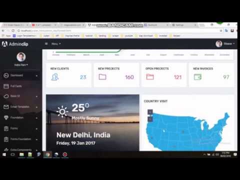 Admin clip - Bootstrap 4