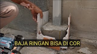 baja ringan bisa di tanam dalam cor!