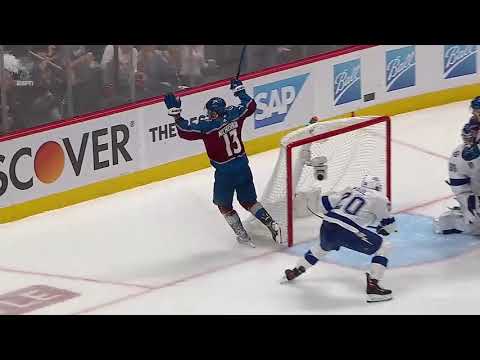 Valeri Nichushkin scores vs Lightning after Vasilevskiy's mistake in game 5 SCF (2022)