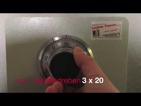 Öffnungs-Anleitung Tresor mechanisches Zahlenkombinationsschloss (ZKS)