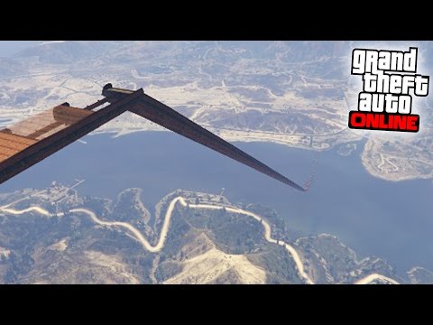 EL GRAN SALTO BESTIAL! - Gameplay GTA 5 Online Funny Moments (Carrera GTA V PS4)
