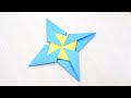 How to Make The Ultimate Ninja Star Shuriken - Origami Ninja Star Easy