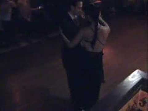  Dana Frigoli  and  Pablo Villarraza  are  dancing  to  the  tango  "  Santa Milonguita  "