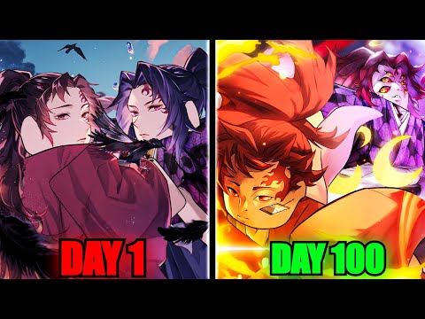 Duo Spends 100 Days As Yoriichi And Kokushibo In Demonfall...(Roblox)