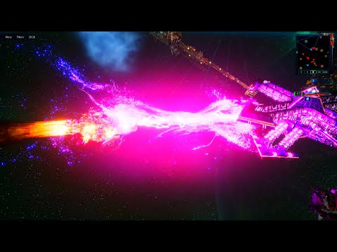 Orks vs 4 Chaos Titans! - Massive Battle, Skirmish Gameplay, Battlefleet Gothic Armada 2