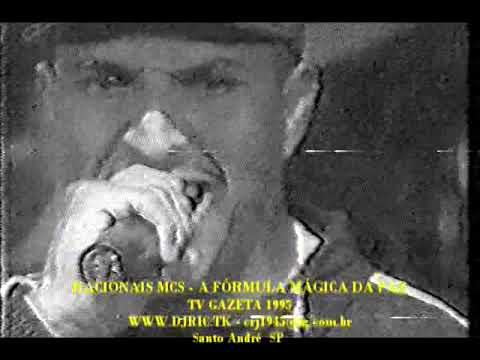 RACIONAIS MCS   A FÓRMULA MÁGICA DA PAZ COM BANDA NA TV GAZETA 1995